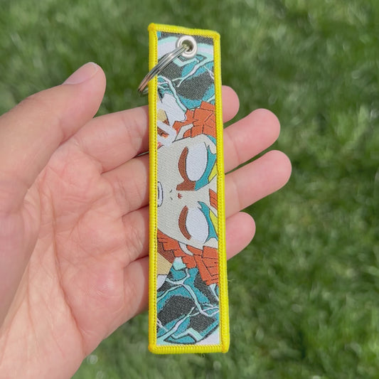 Thunder Sleep Embroidered Jet Tag Keychain