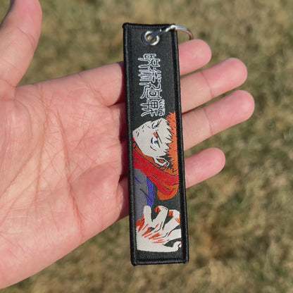 Vessel of Two Souls Embroidered Jet Tag Keychain