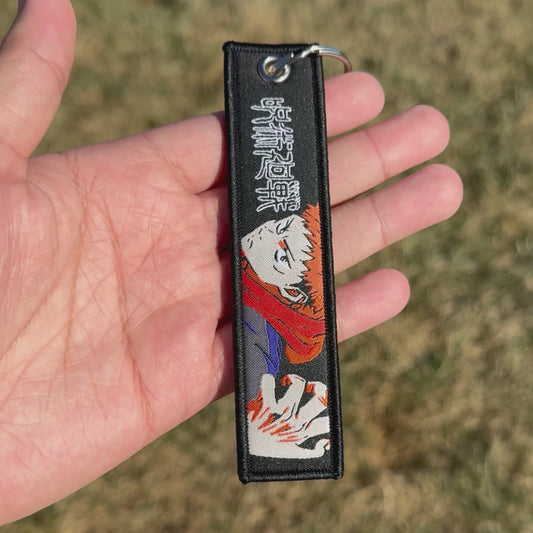 Vessel of Two Souls Embroidered Jet Tag Keychain