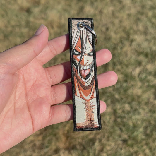 Breaker of the Walls Embroidered Jet Tag Keychain