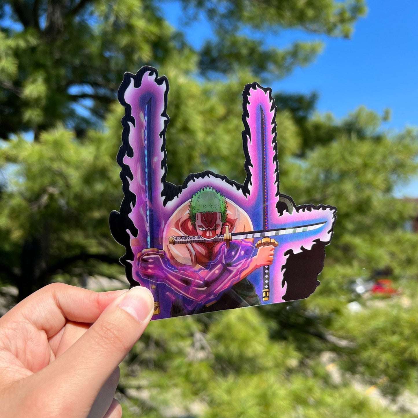 Three Blade Swordsman Motion Sticker