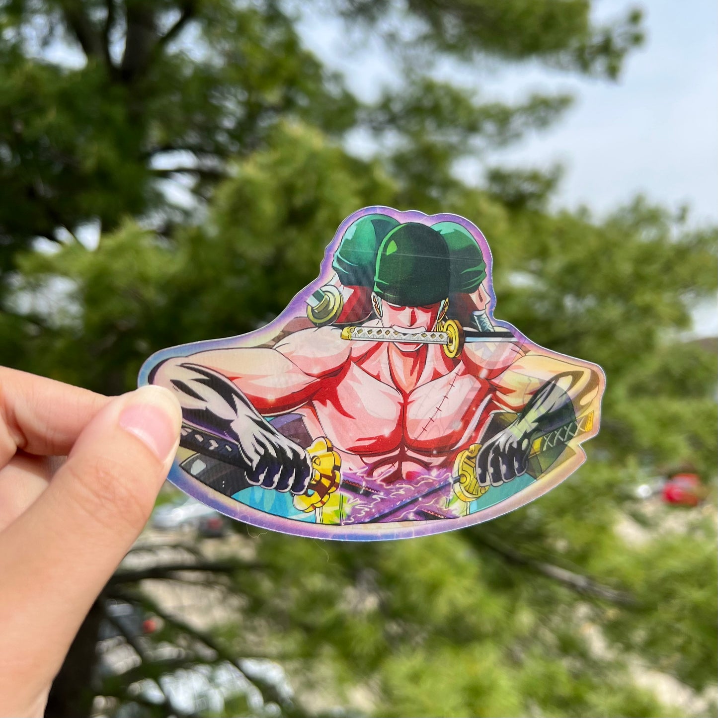 Three Blade Swordsman Motion Sticker