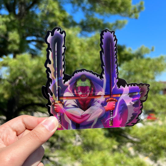 Three Blade Swordsman Motion Sticker