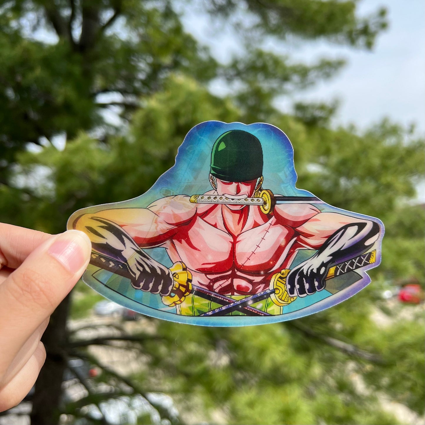 Three Blade Swordsman Motion Sticker