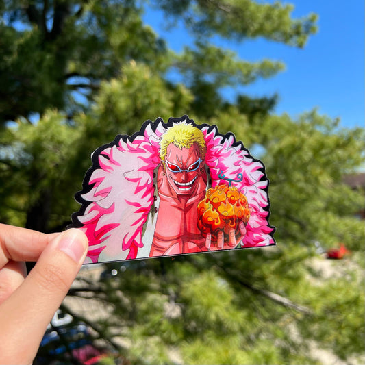 Pink Feather King Motion Sticker