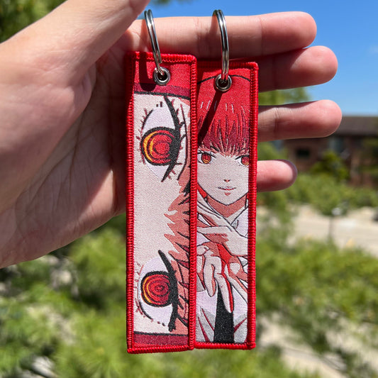 Whisperer of Domination Embroidered Jet Tag Keychain