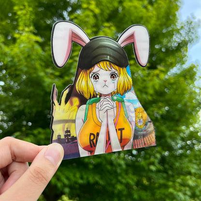 Moonlit Mink Fighter Motion Sticker