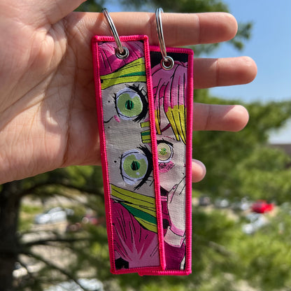 Love Piller Embroidered Jet Tag Keychain