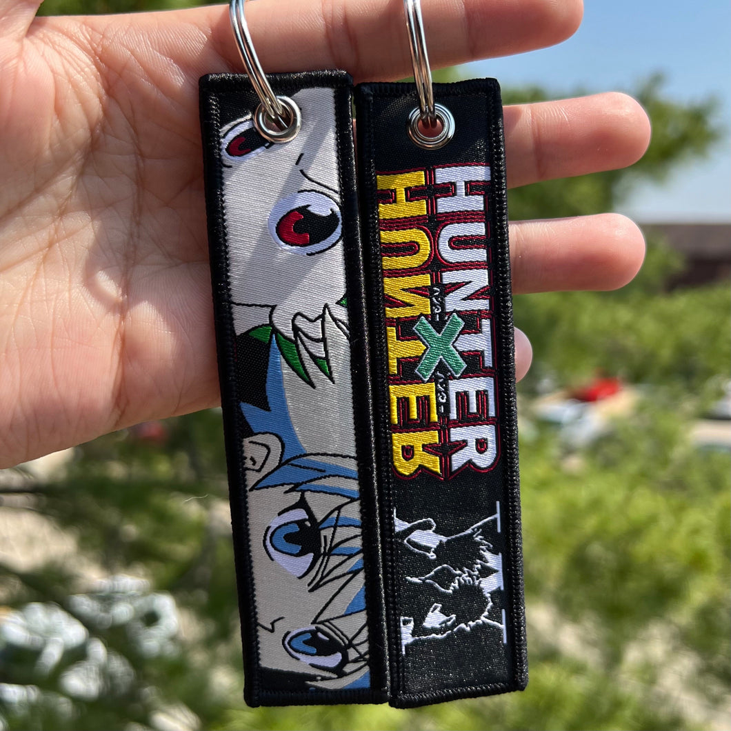 Anime Embroidered Jet Tag Keychain