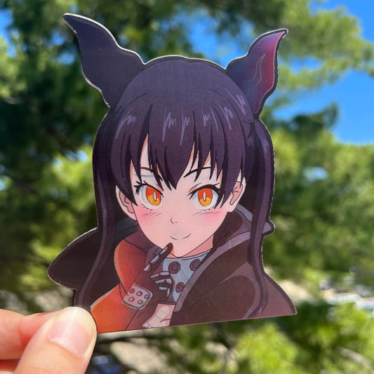 Lucky Cat Flame Fighter Motion Sticker