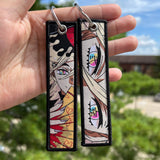 Anime Embroidered Jet Tag Keychain