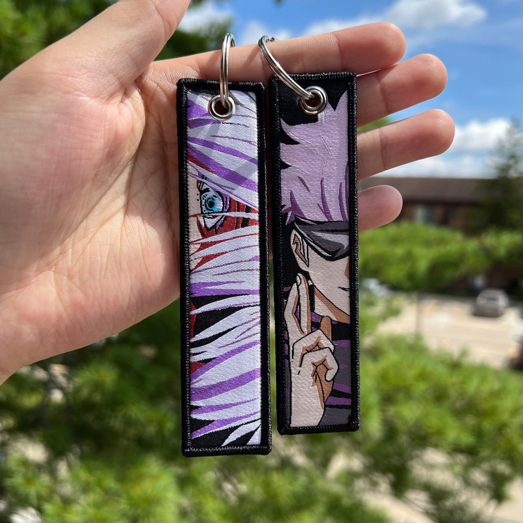 Anime Embroidered Jet Tag Keychain