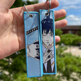 Anime Embroidered Jet Tag Keychain