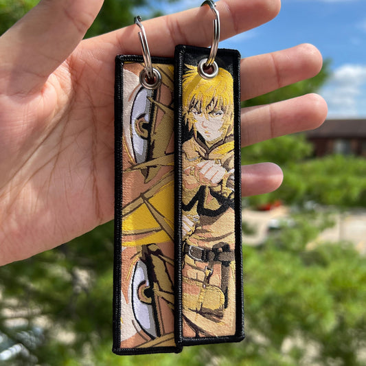 Silent Warrior of the North Embroidered Jet Tag Keychain