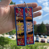 Anime Embroidered Jet Tag Keychain