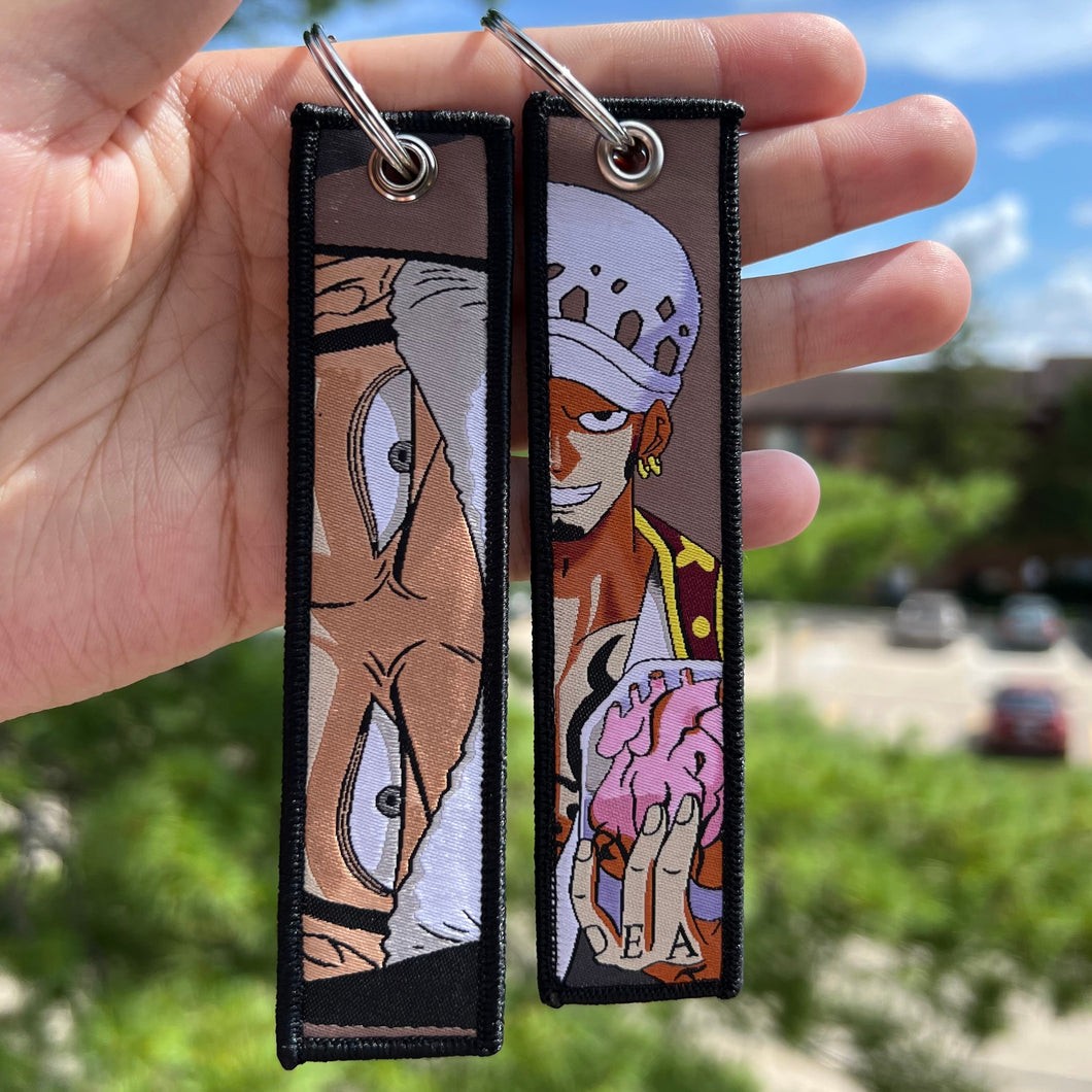 Anime Embroidered Jet Tag Keychain